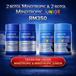 Mindtropic 2 Botol + Mindtropic Junior 2 Botol